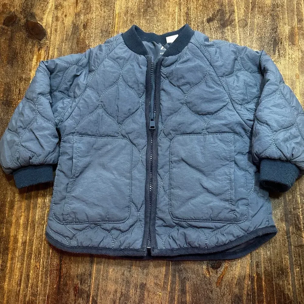 Zara Toddler Quilted Bomber Jacket sz 2T